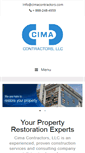 Mobile Screenshot of cimacontractors.com